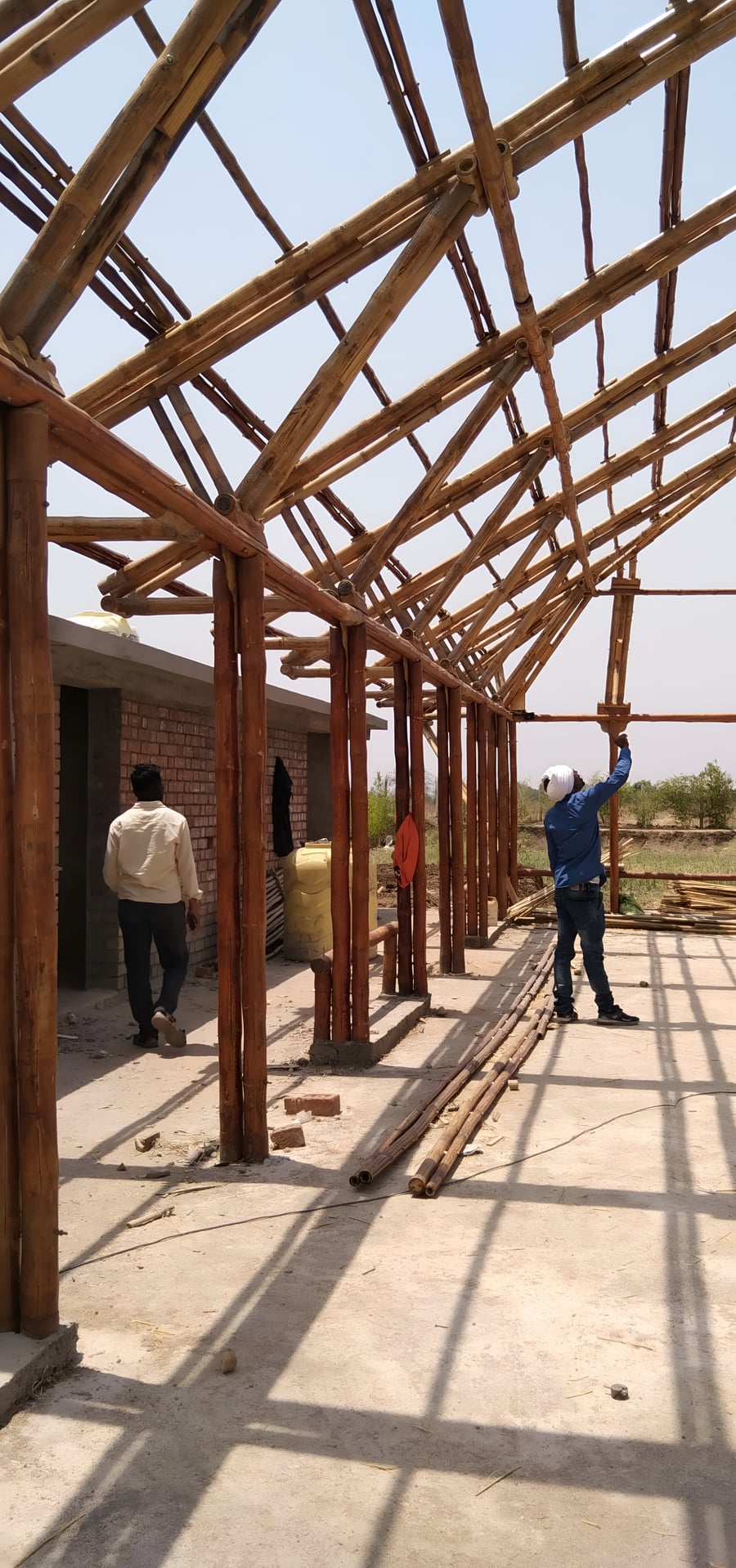 Top purlin and roofing preparation