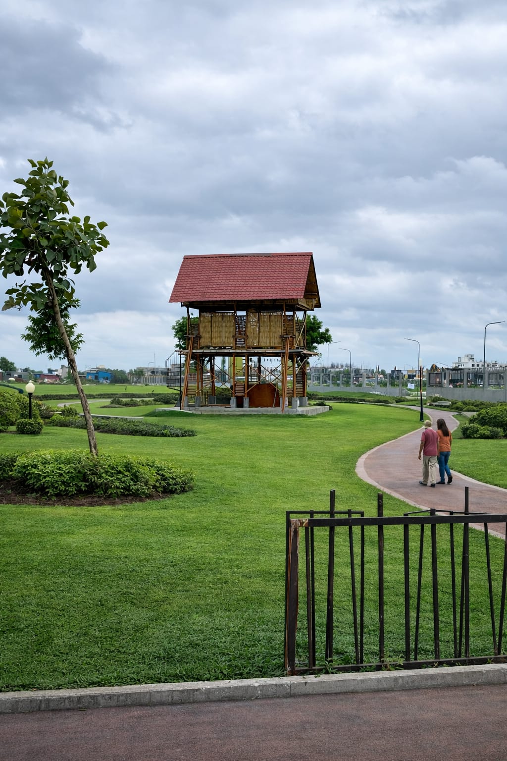 Outdoor Structures — bamboo machaan elevated structure, Godrej