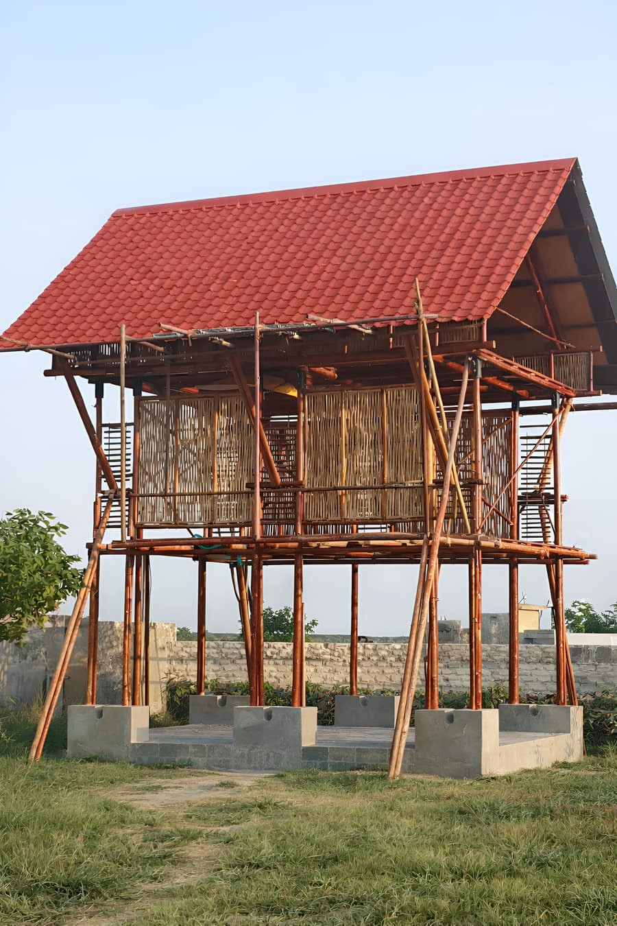 Arun Jain Machaan WIP — platform and floor assembly