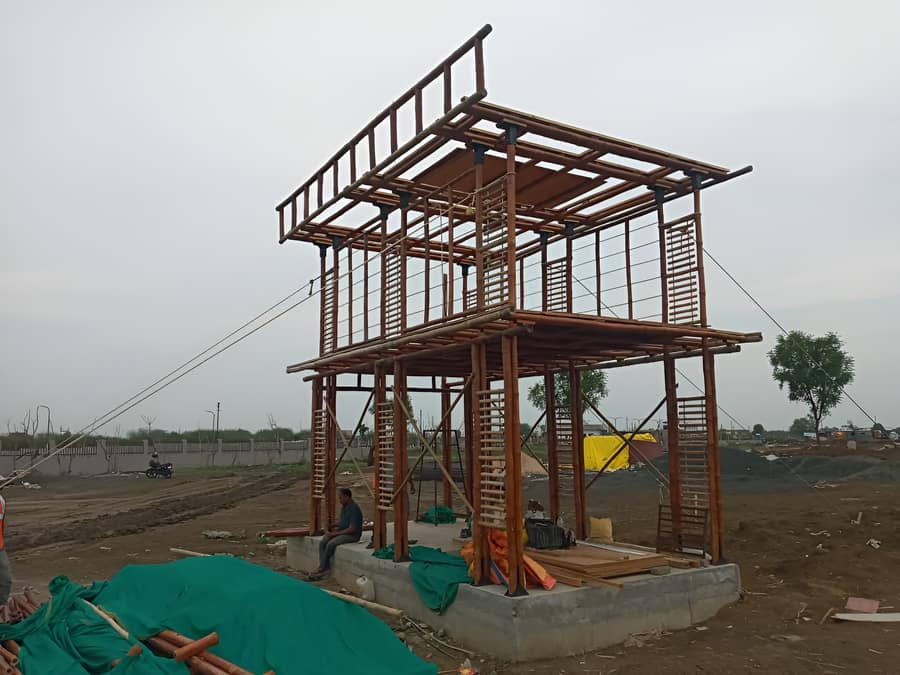 Godrej Machaan WIP — roof structure