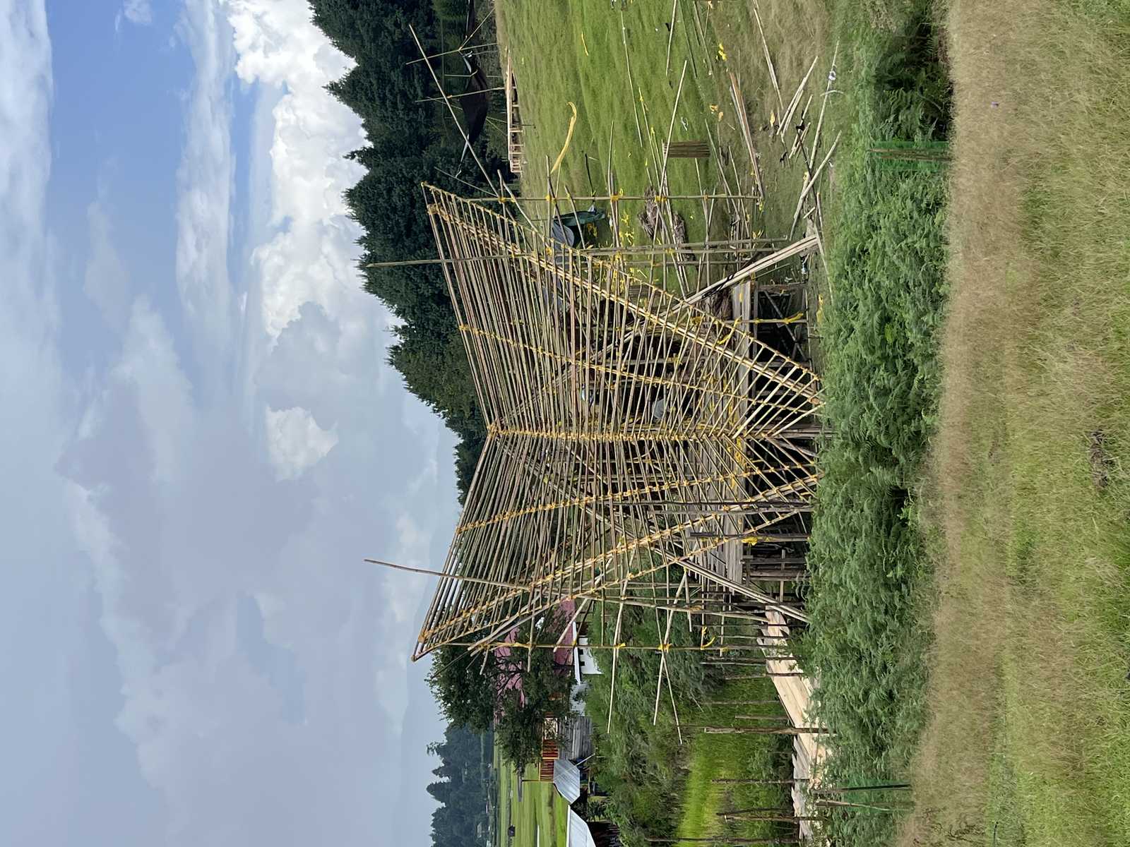 Ziro Music Festival — bamboo day stage main facade
