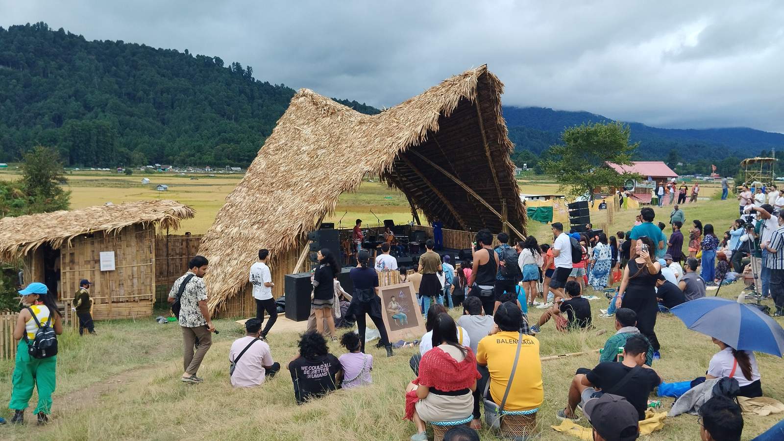 Ziro Music Festival — bamboo stage structure