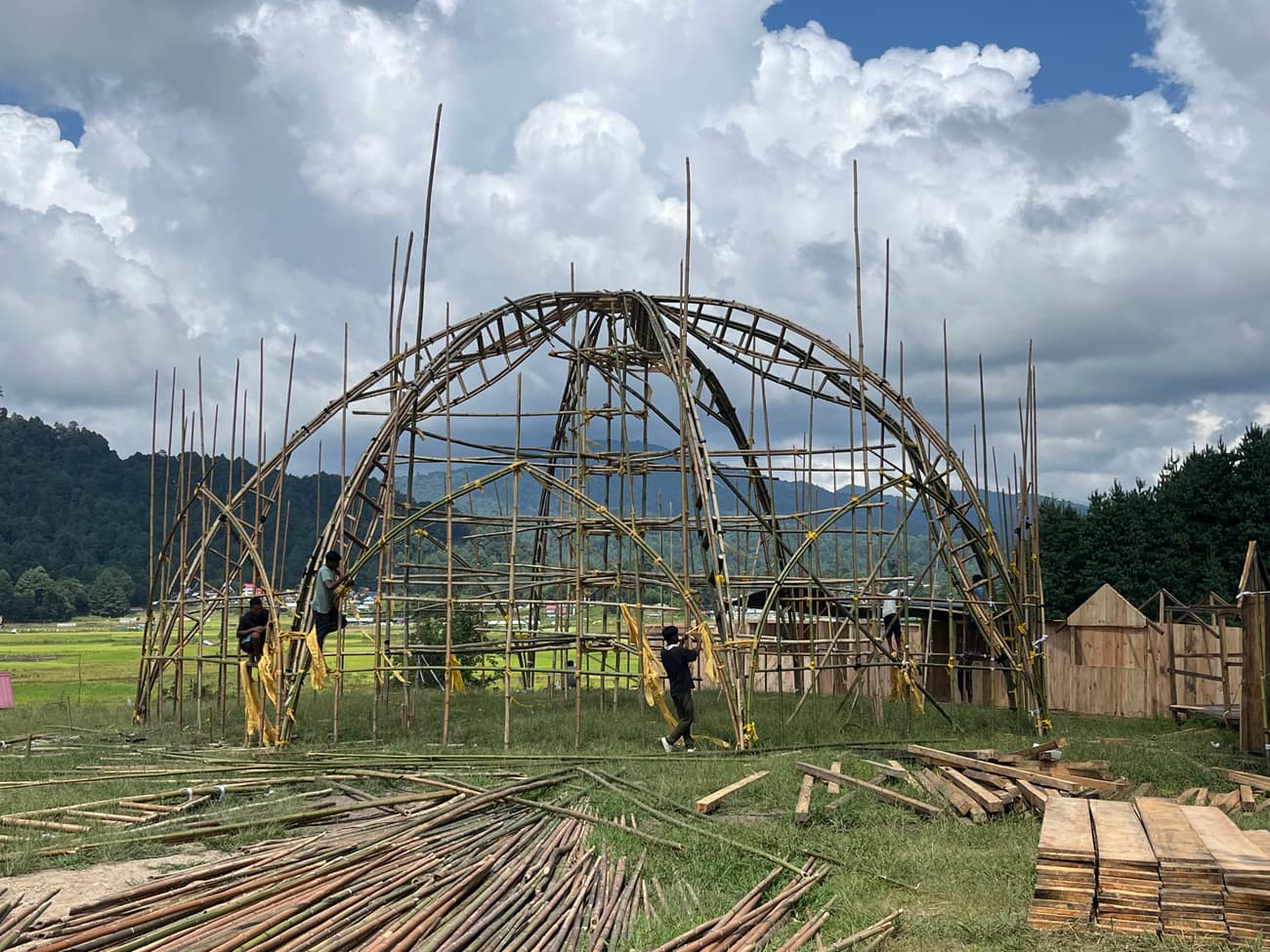 Ziro Music Festival — food court canopy