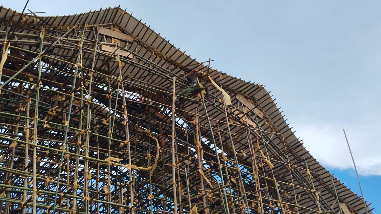 Ziro Music Festival — night stage truss