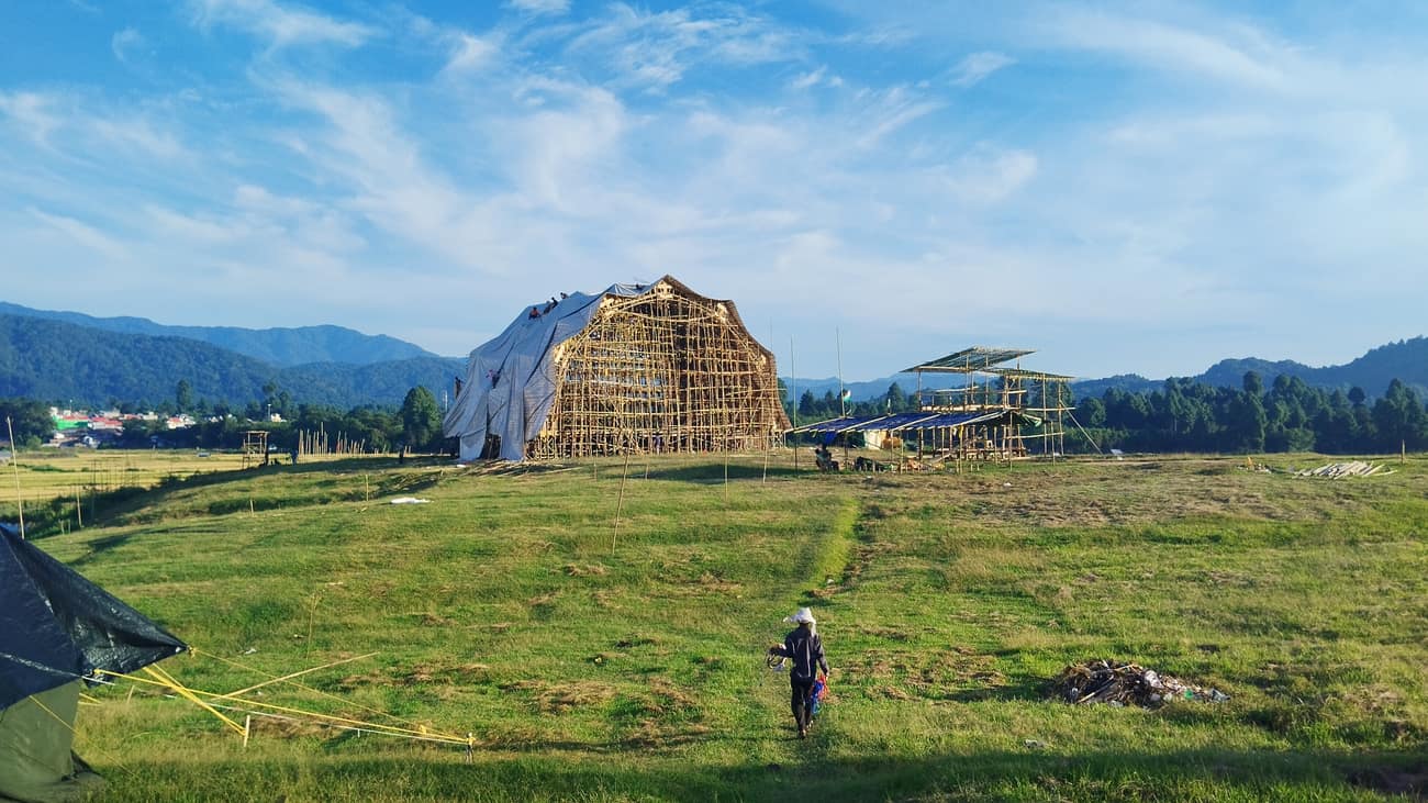 Ziro Music Festival — night stage wide