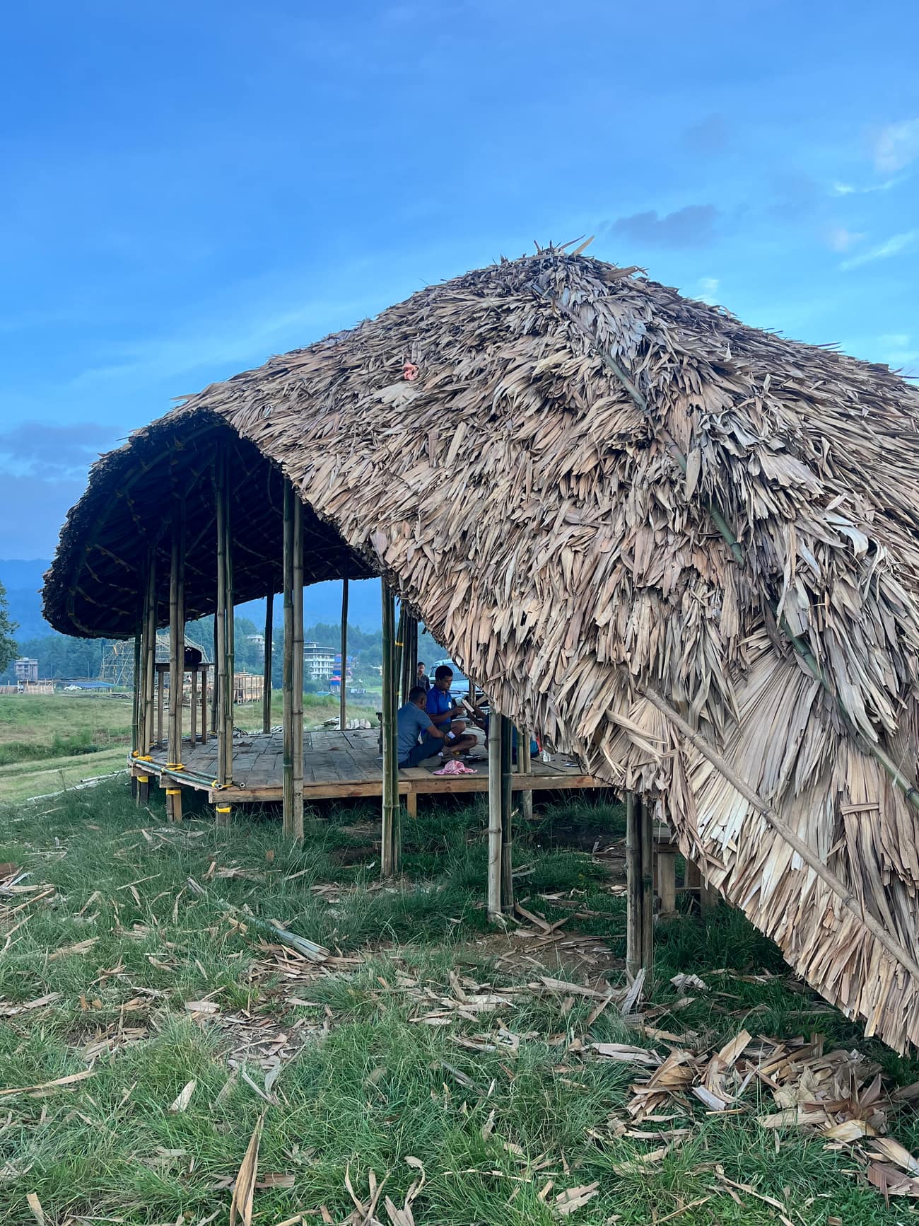 Ziro Music Festival — Popi Sermin bamboo structure
