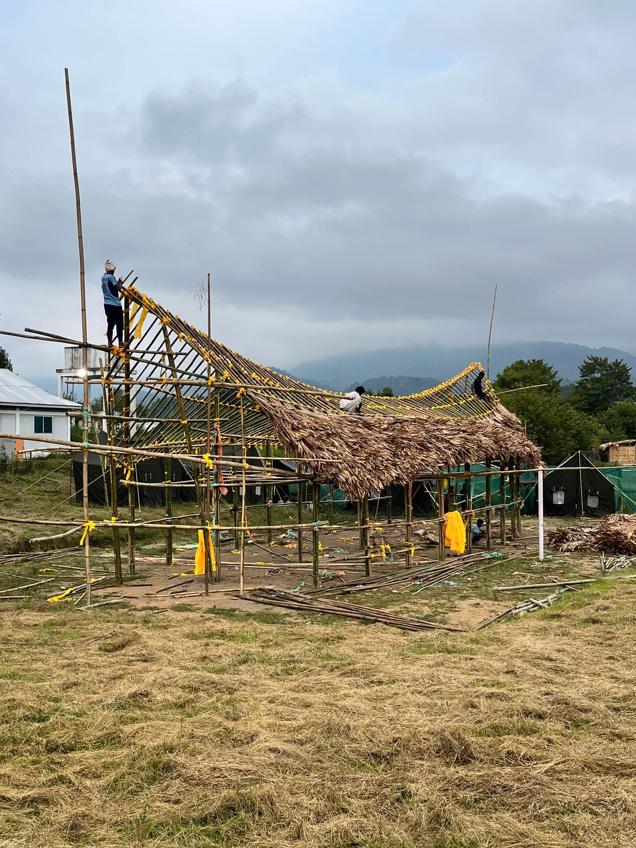 Ziro Music Festival — tourism pavilion bamboo structure