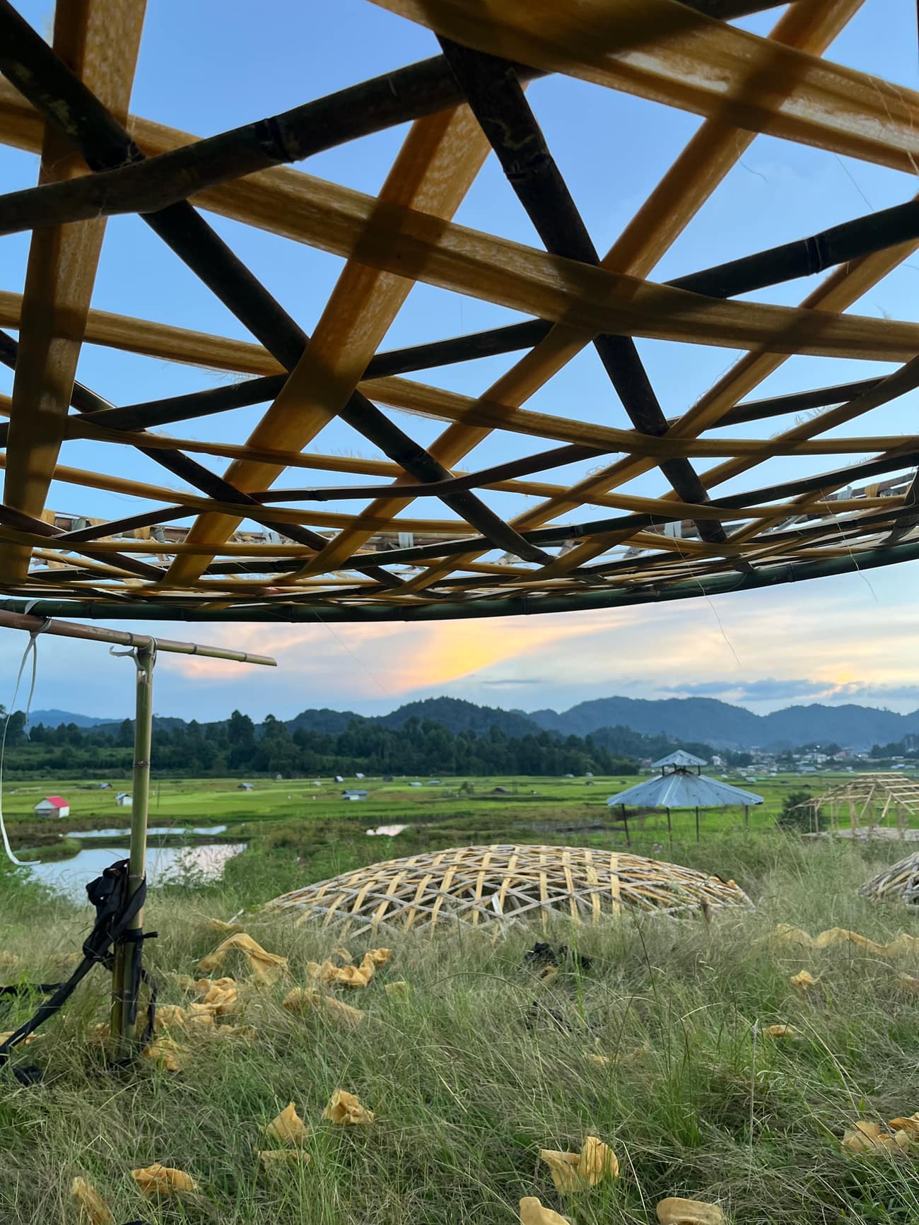 Ziro Music Festival — visitors plaza structure