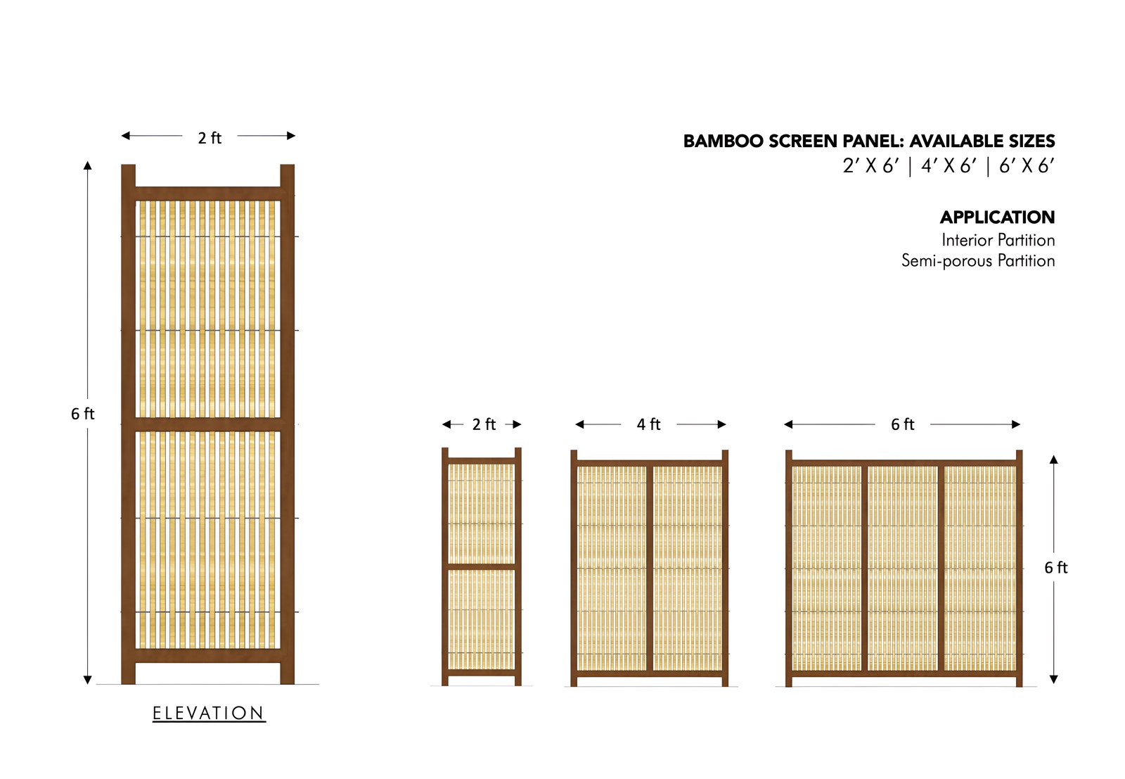Bamboo Screen Wall — view 1
