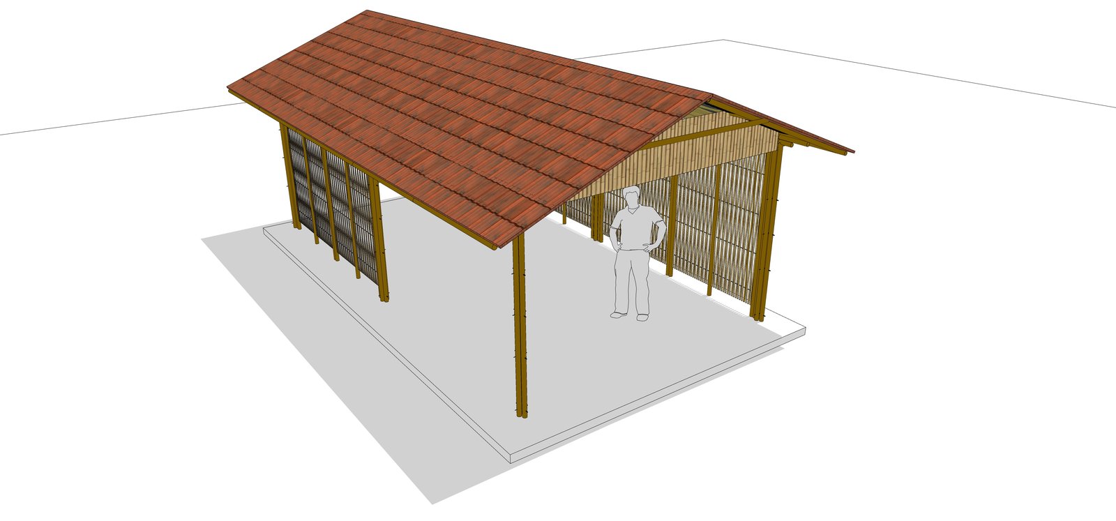 BIY Kit farm shed structure