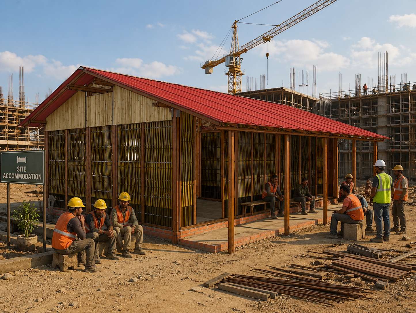 Construction site accommodation